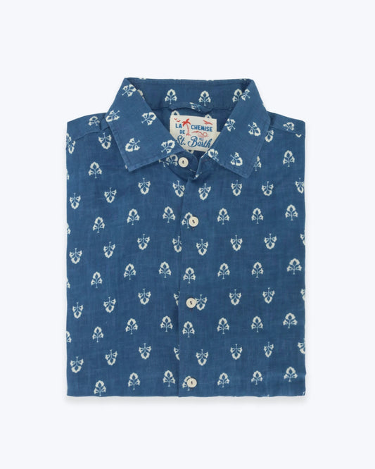 CAMISA DE LINO ESTAMPADA MC2