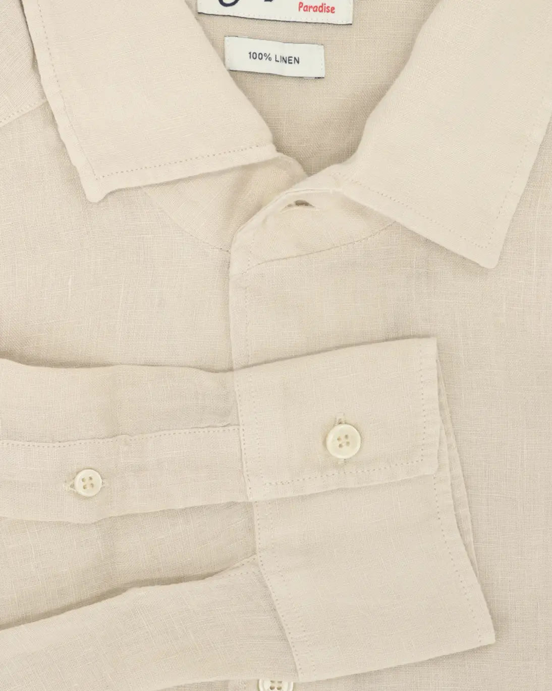 CAMISA POLERA DE LINO BEIGE MC2