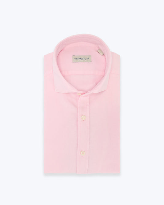 CAMISA DE LINO ROSA GHIRARDELLI