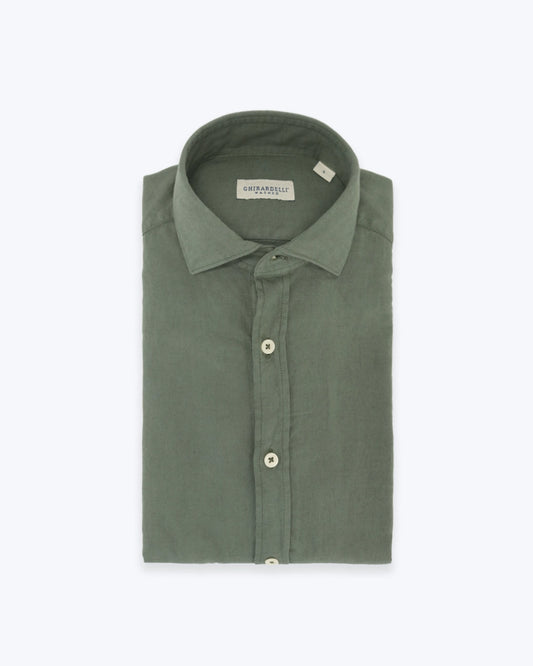 CAMISA DE LINO VERDE GHIRARDELLI