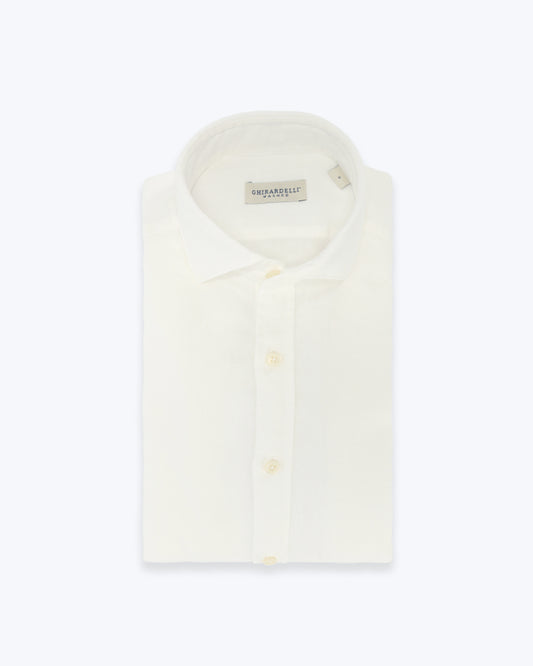 CAMISA DE LINO BLANCA GHIRARDELLI