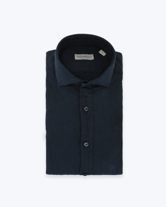 CAMISA DE LINO AZUL MARINO GHIRARDELLI