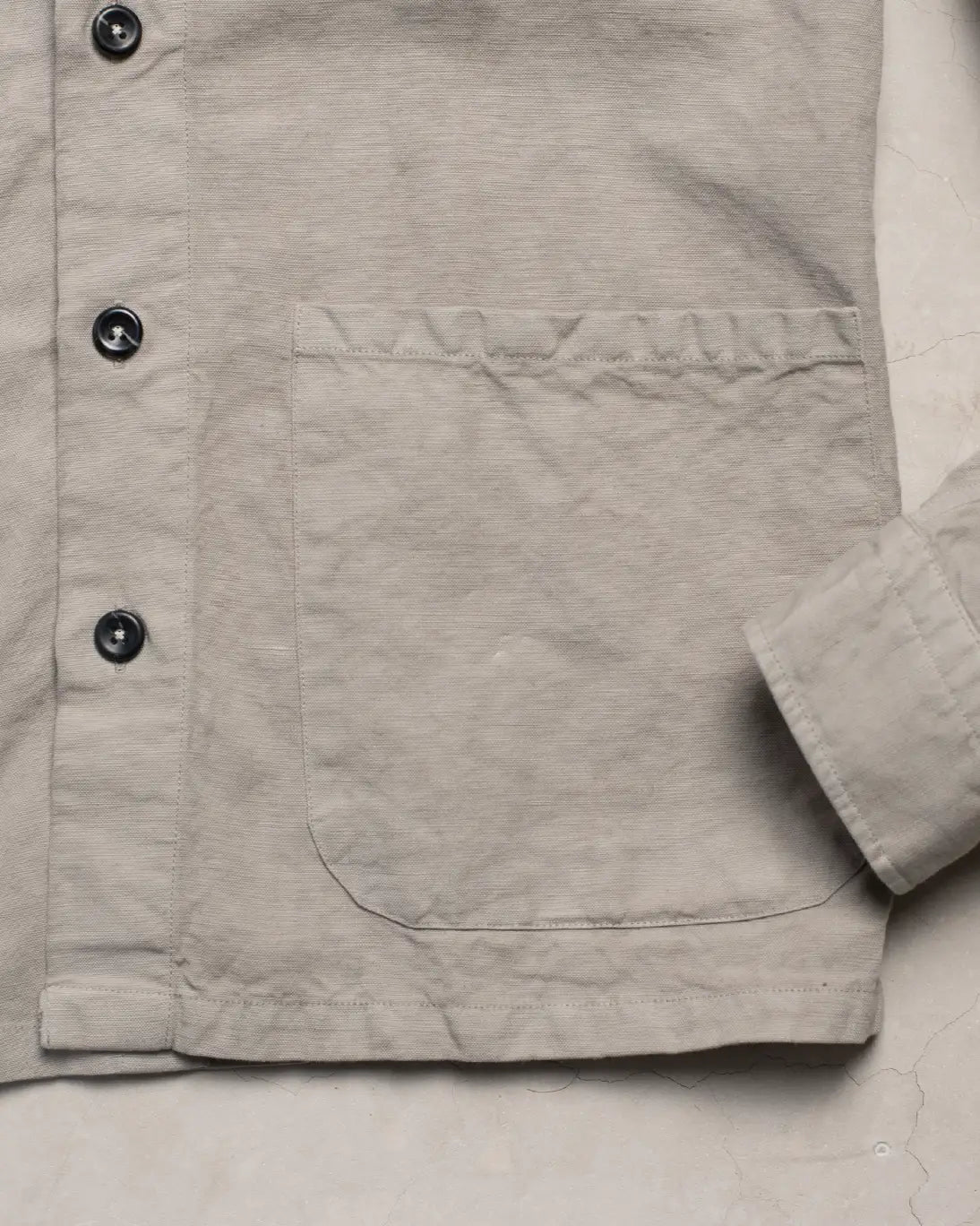 SOBRECAMISA DE LINO BEIGE GRISÁCEO GHIRARDELLI