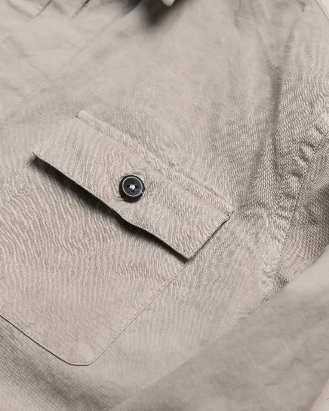 SOBRECAMISA DE LINO BEIGE GRISÁCEO GHIRARDELLI