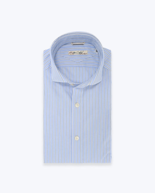 CAMISA DE RAYAS AZULES Y BLANCAS NEW ENGLAND