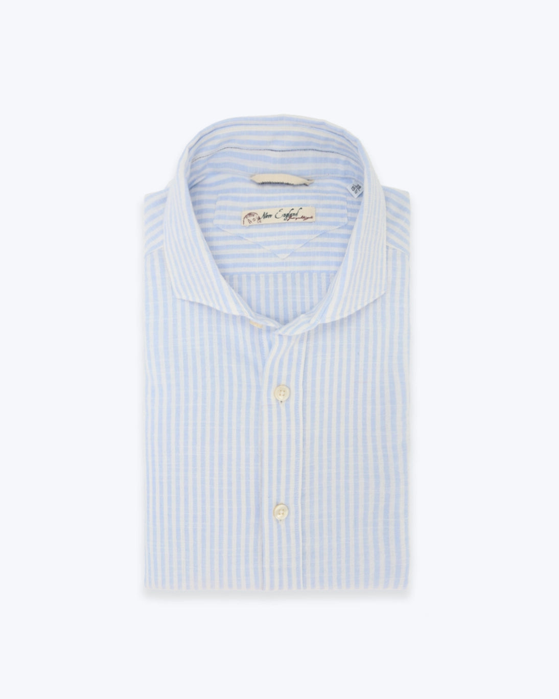 CAMISA BLANCA CON RAYAS AZULES NEW ENGLAND