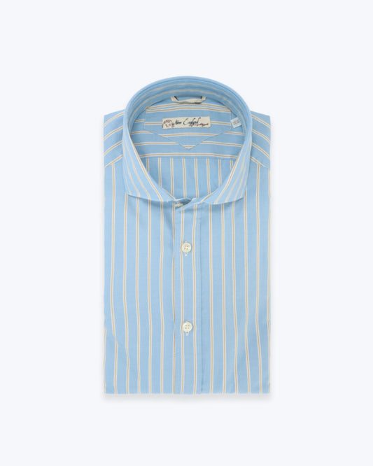 CAMISA AZUL RAYAS NEW ENGLAND
