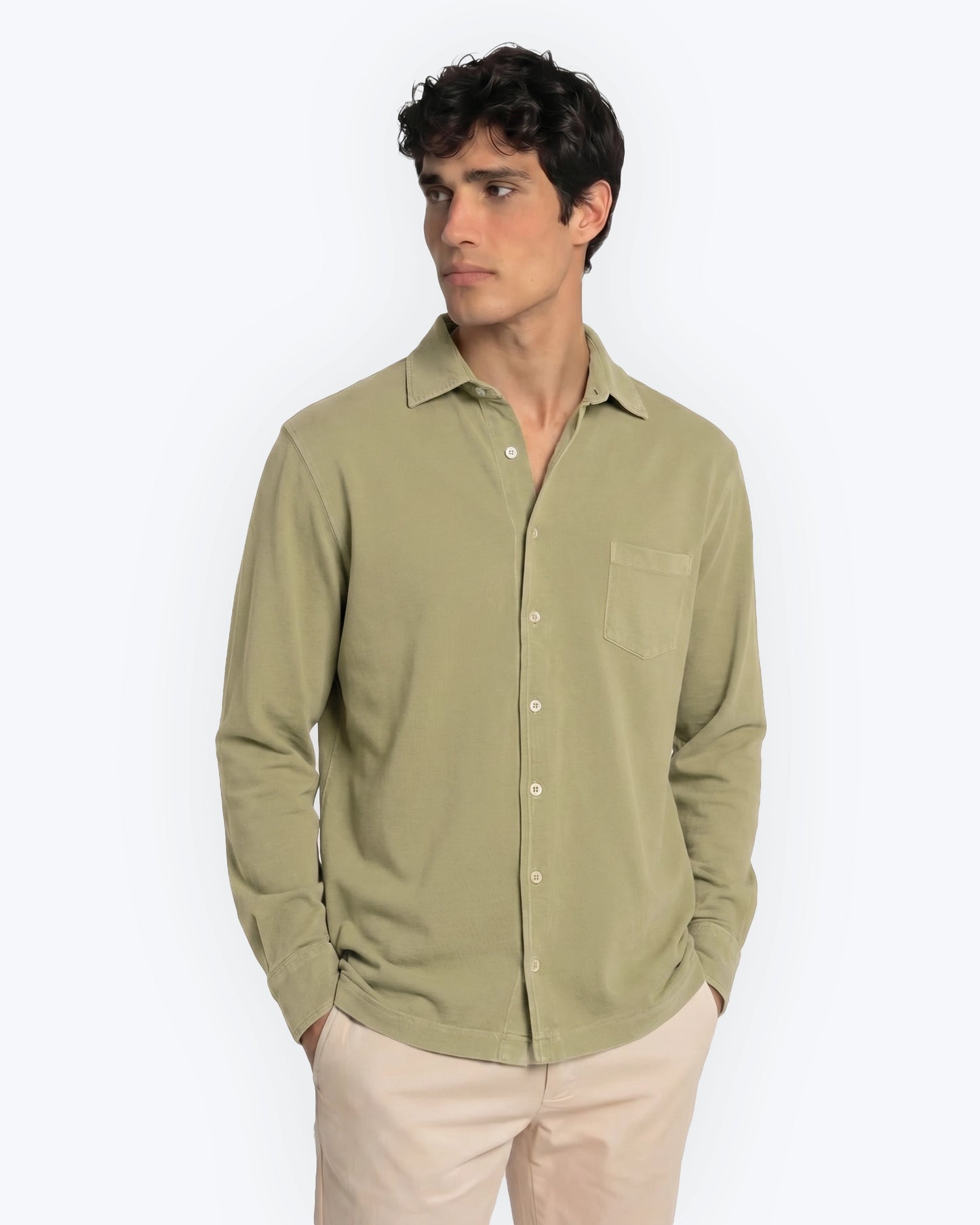 CAMISA DE JERSEY VERDE TWAY