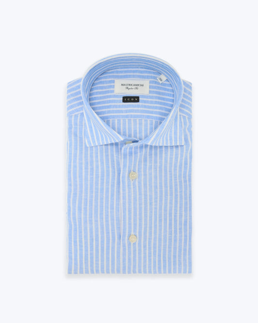 CAMISA AZUL CON RAYAS MASTRICAMICIAI