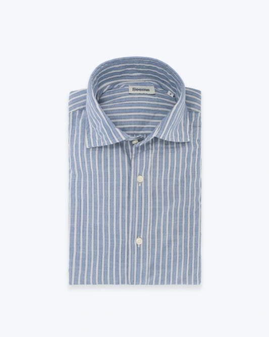 CAMISA DE RAYAS AZULES Y BLANCAS SEEMS