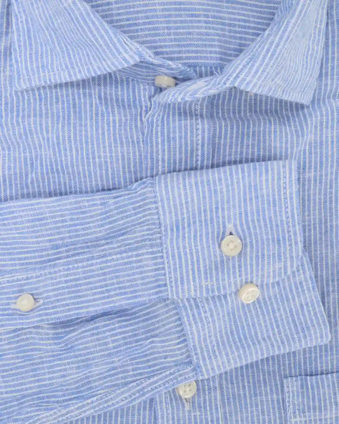 CAMISA AZUL CON RAYAS FINAS SEEMS