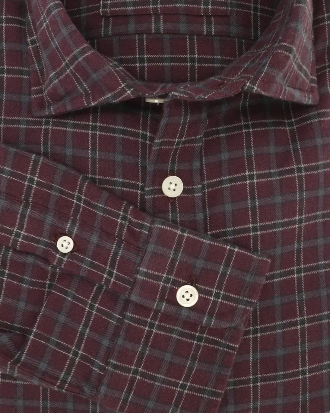 CAMISA DE CUADROS BERENJENA TWAY