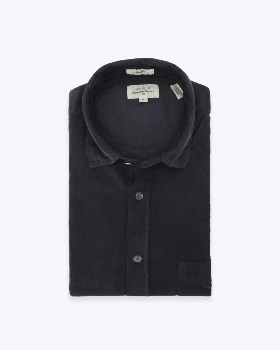 CAMISA DE PANA CARBÓN CON BOLSILLO HARTFORD