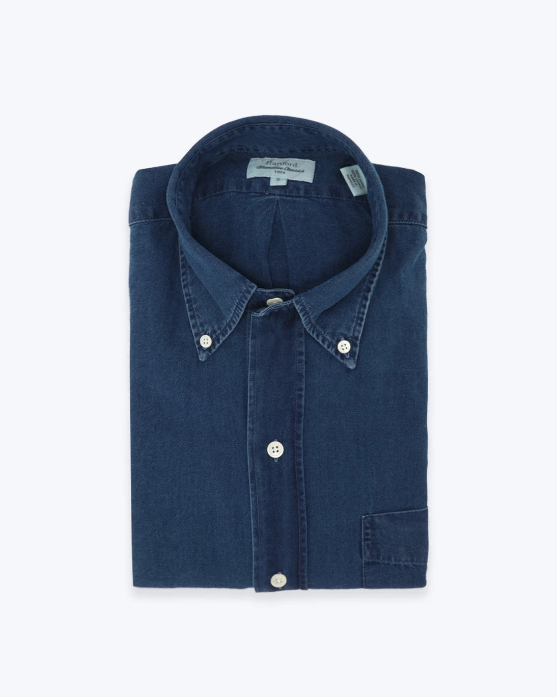 CAMISA HARTFORD DENIM AZUL OSCURO
