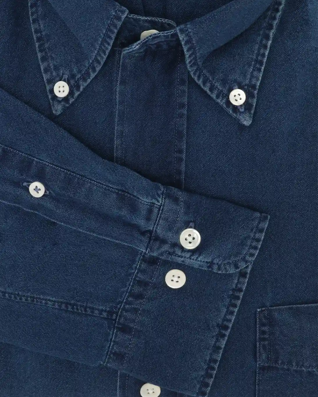 CAMISA HARTFORD DENIM AZUL OSCURO