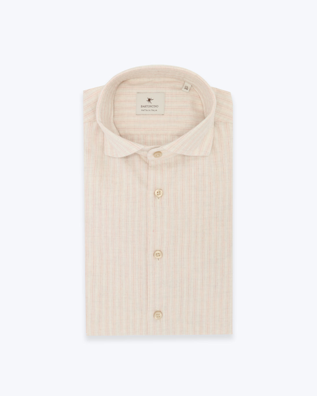 CAMISA BASTONCINO RAYA ROSA