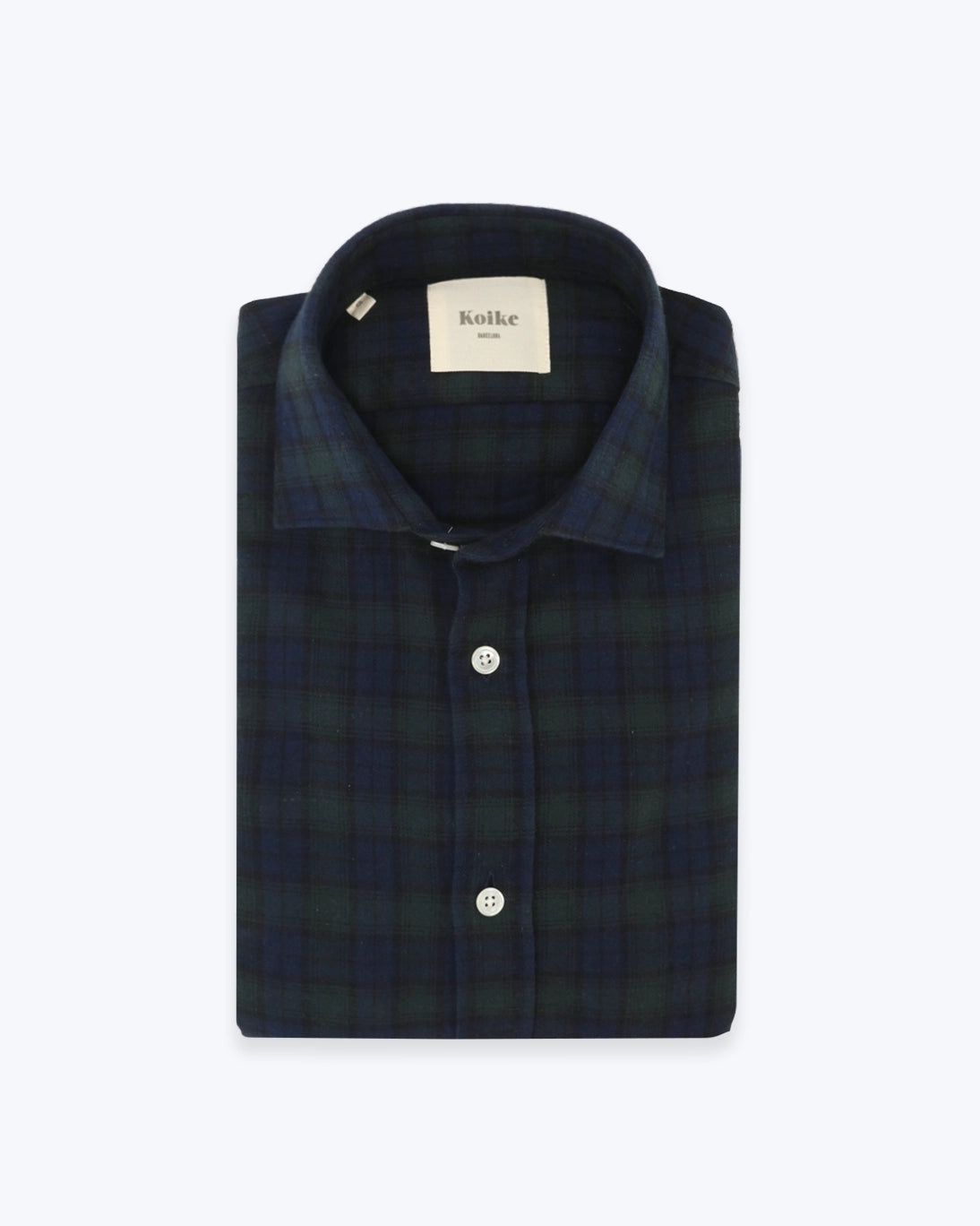 CAMISA KOIKE DE CUADROS NAVY Y VERDE
