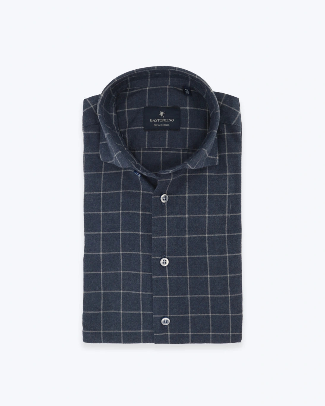 CAMISA BASTONCINO AZUL DE CUADROS
