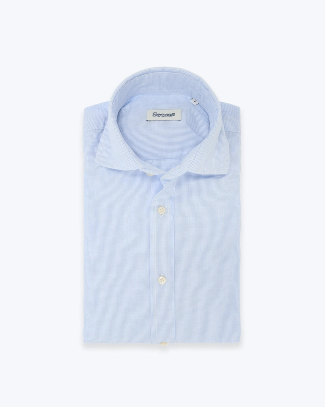 CAMISA CUADRO PEQUEÑO AZUL SEEMS
