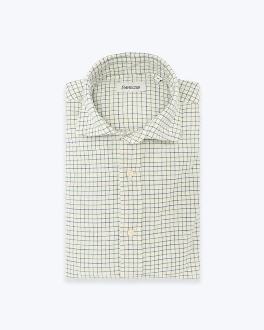 CAMISA DE CUADROS AZUL Y VERDE SEEMS