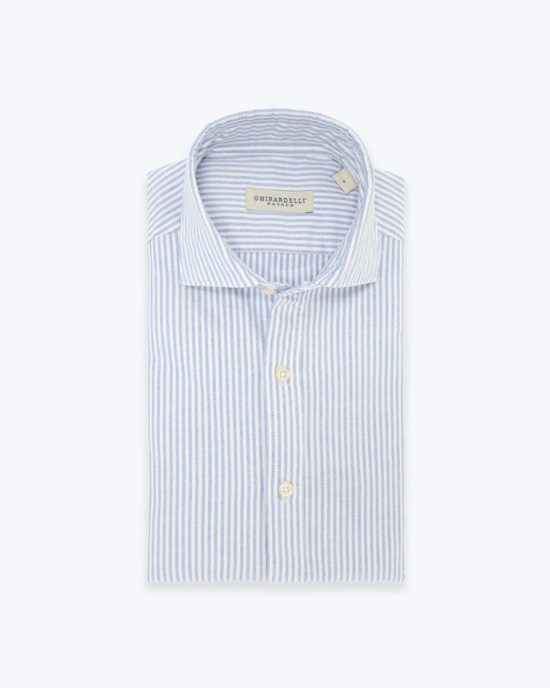 CAMISA OXFORD DE RAYAS AZULES GHIRARDELLI