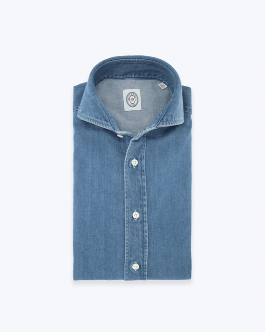 CAMISA DENIM AZUL OSCURO BOLZONELLA