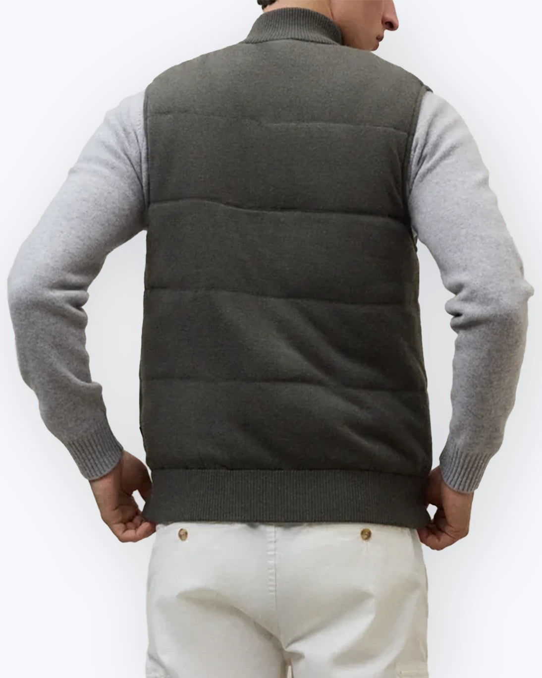 CHALECO CON CREMALLERA VERDE ECOALF