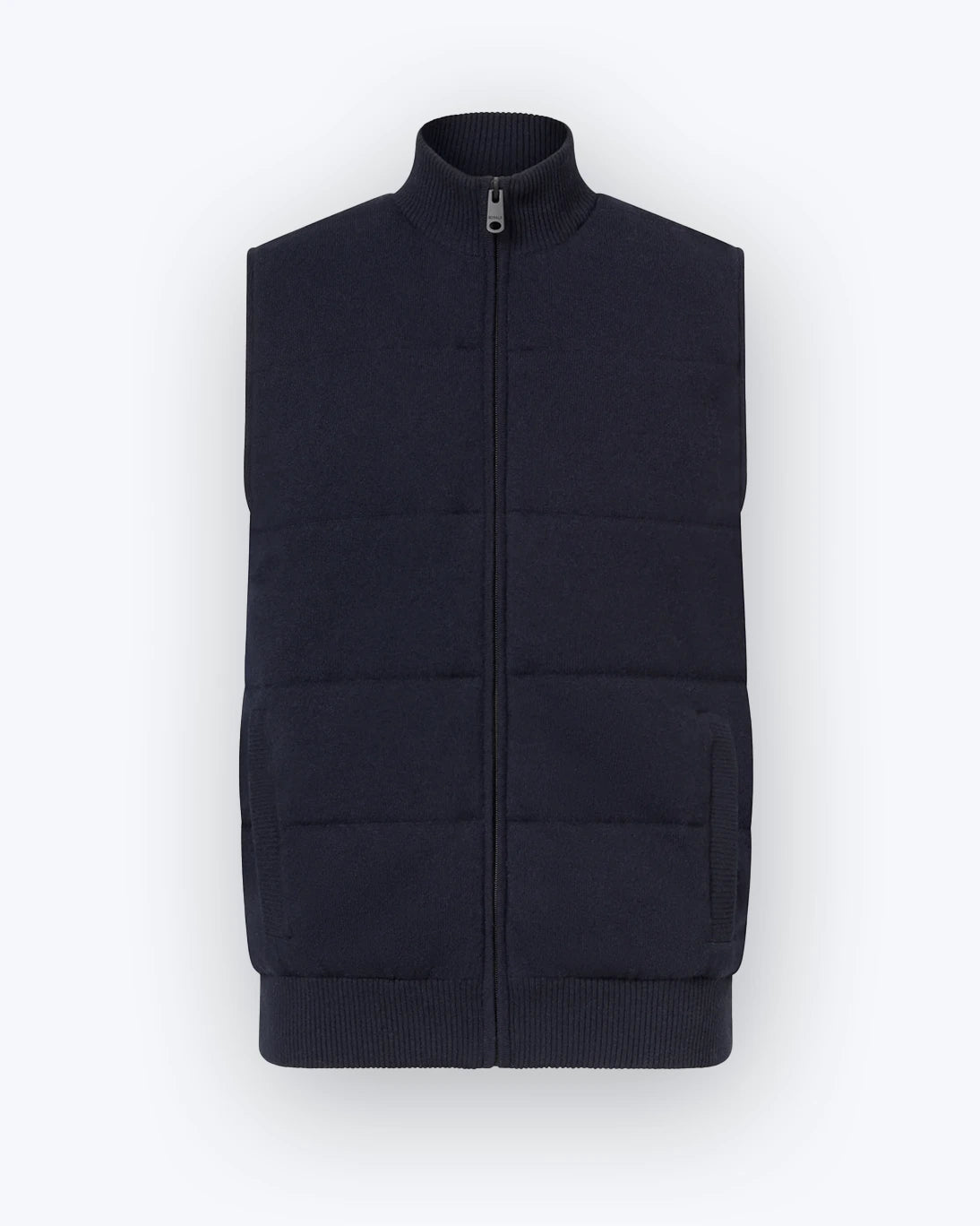 CHALECO CON CREMALLERA AZUL ECOALF
