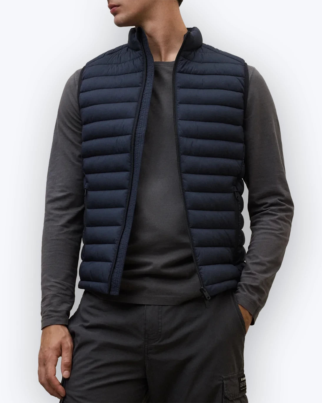 CHALECO DE PLUMAS AZUL ECOALF
