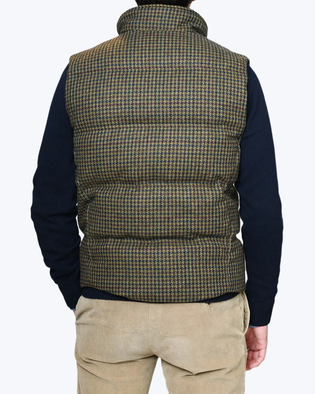 CHALECO PATA DE GALLO VERDE Y BURDEOS ZEROSETTANTA