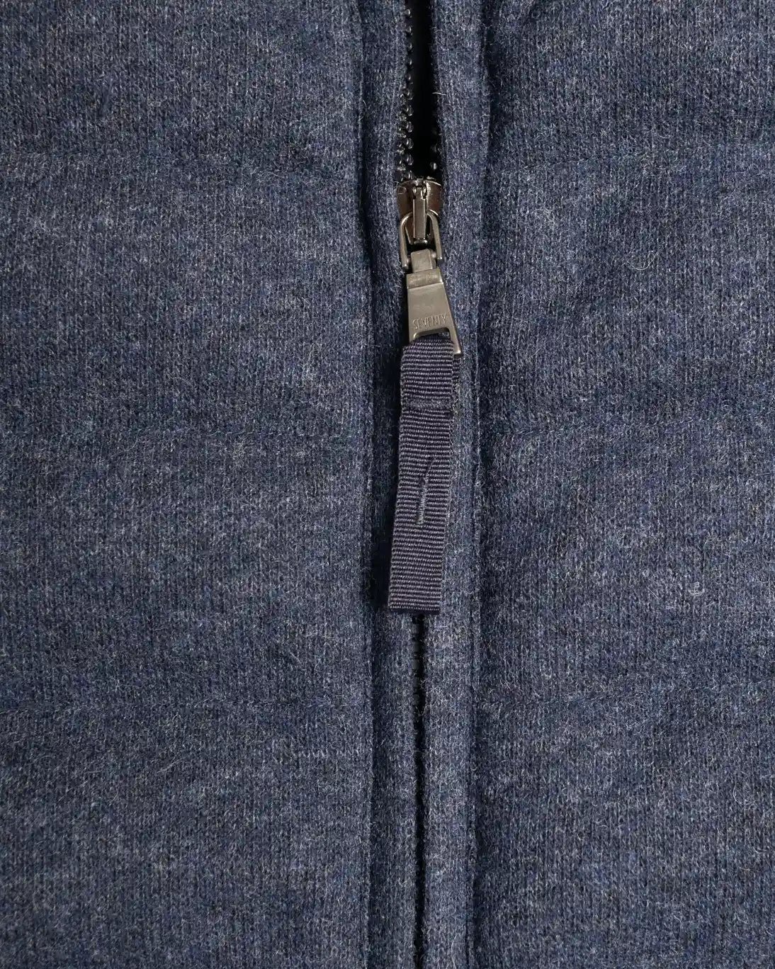 CHALECO SEVENTY DE LANA AZUL MARINO Y GRIS