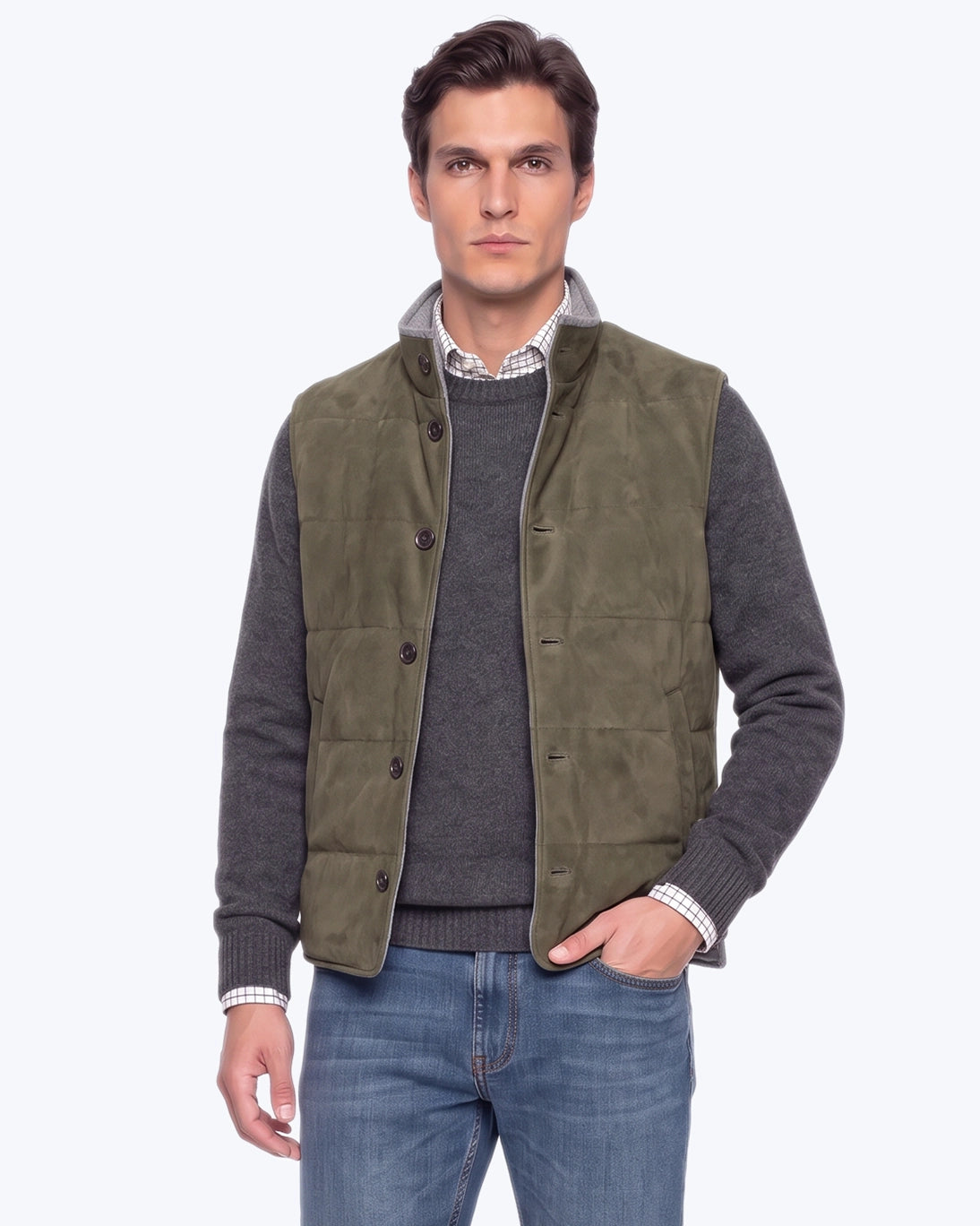 CHALECO ACOLCHADO VERDE RVL