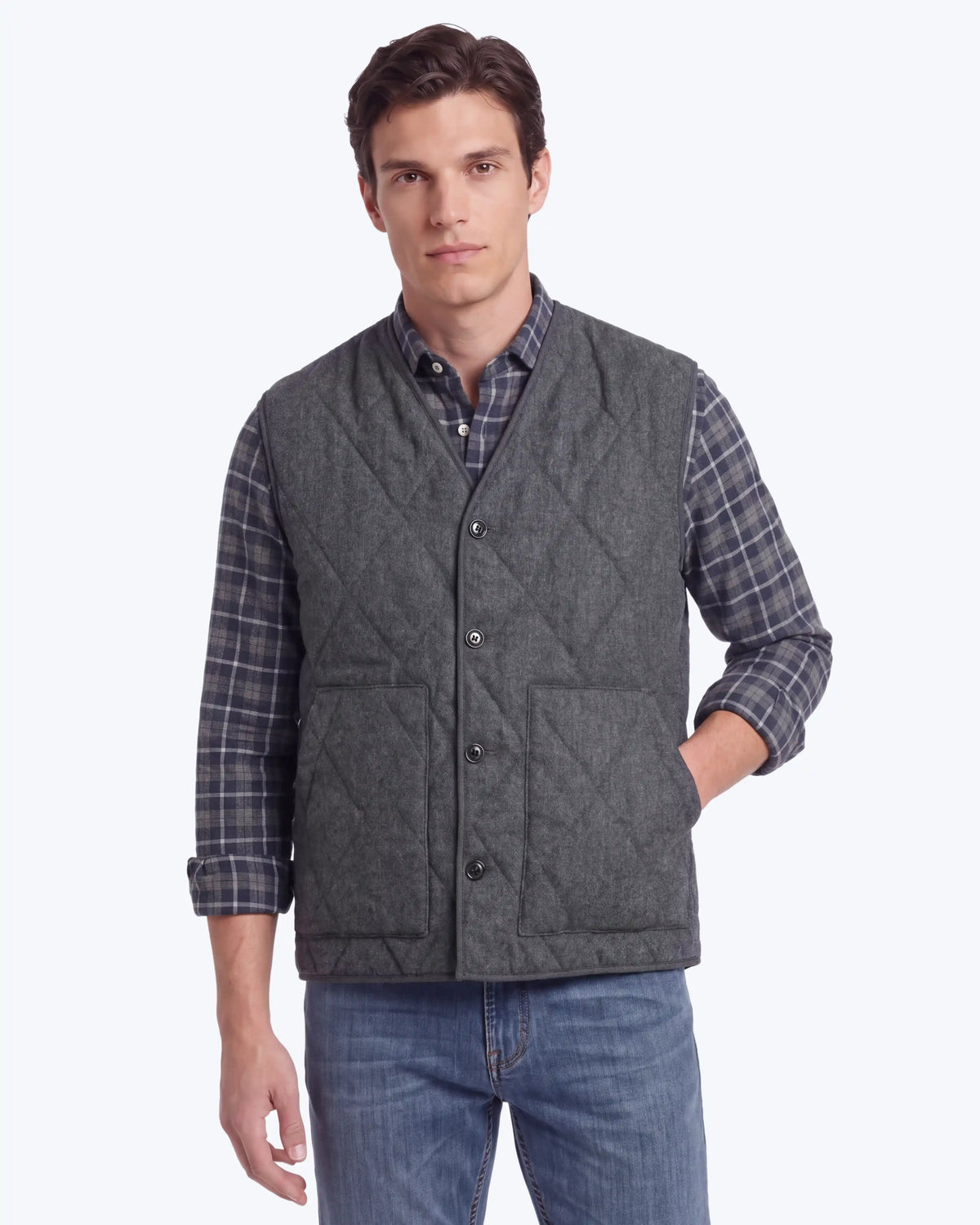 CHALECO ACOLCHADO GRIS HARTFORD