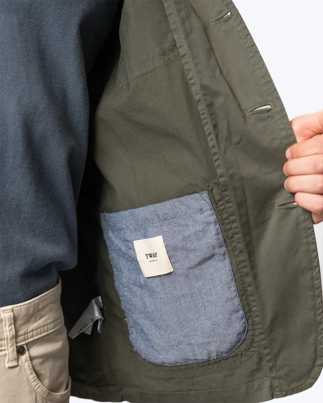 CHAQUETA VERDE BOTELLA TWAY