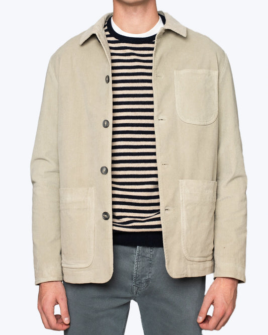 CAZADORA DE MICROPANA BEIGE ALTEA