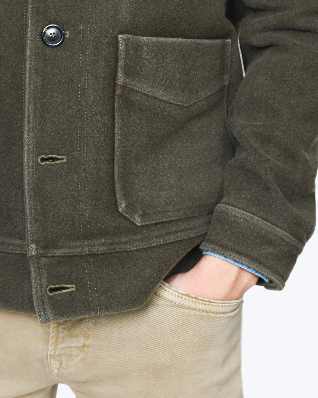 CAZADORA VERDE DE LANA CIRCOLO