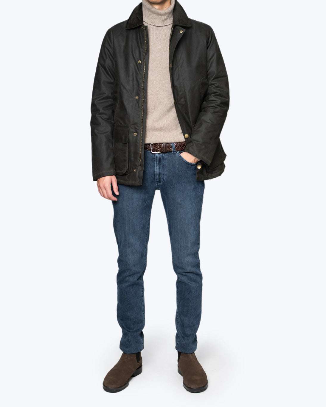 CAZADORA VERDE OSCURO BRIXTOL TEXTILES