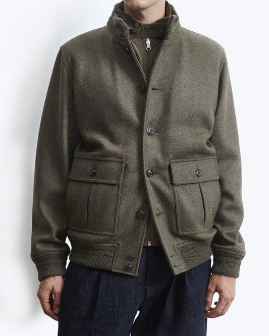 CAZADORA DE LANA VERDE MILITAR VALSTAR