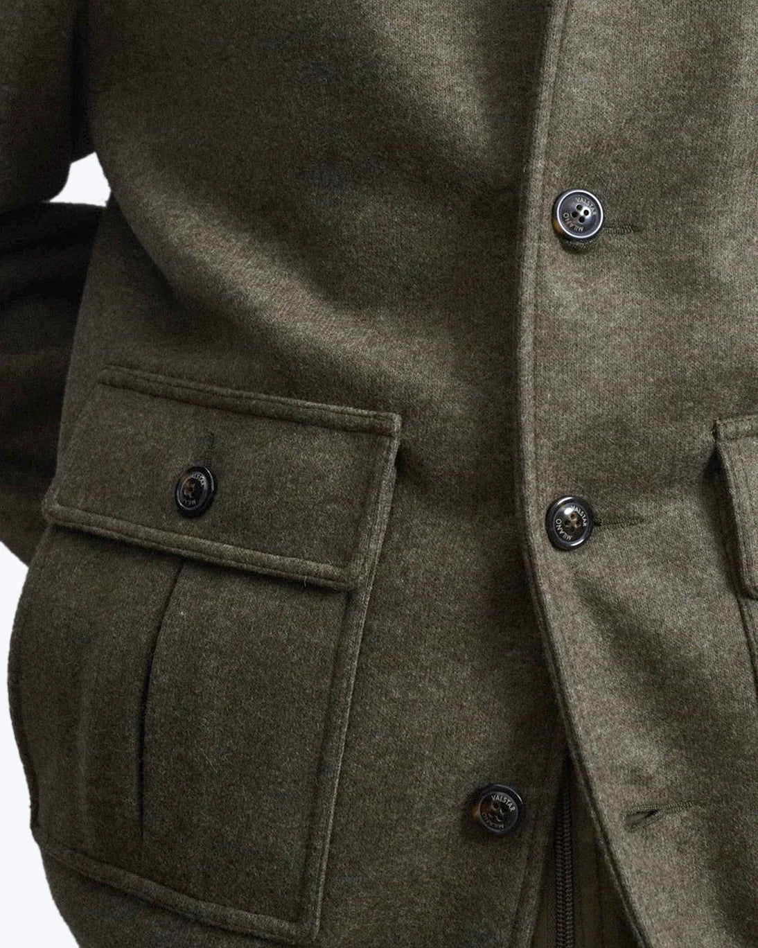 CAZADORA DE LANA VERDE MILITAR VALSTAR