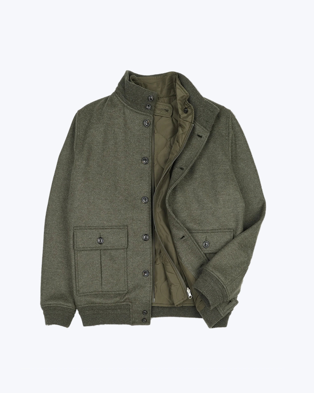 CAZADORA DE LANA VERDE MILITAR VALSTAR