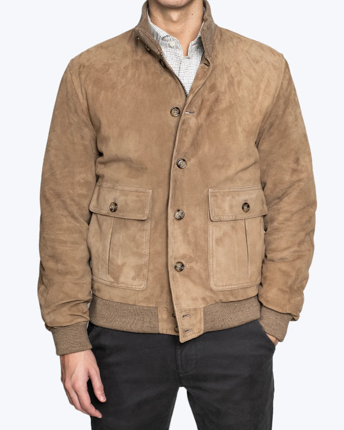 CAZADORA DE ANTE BEIGE VALSTAR