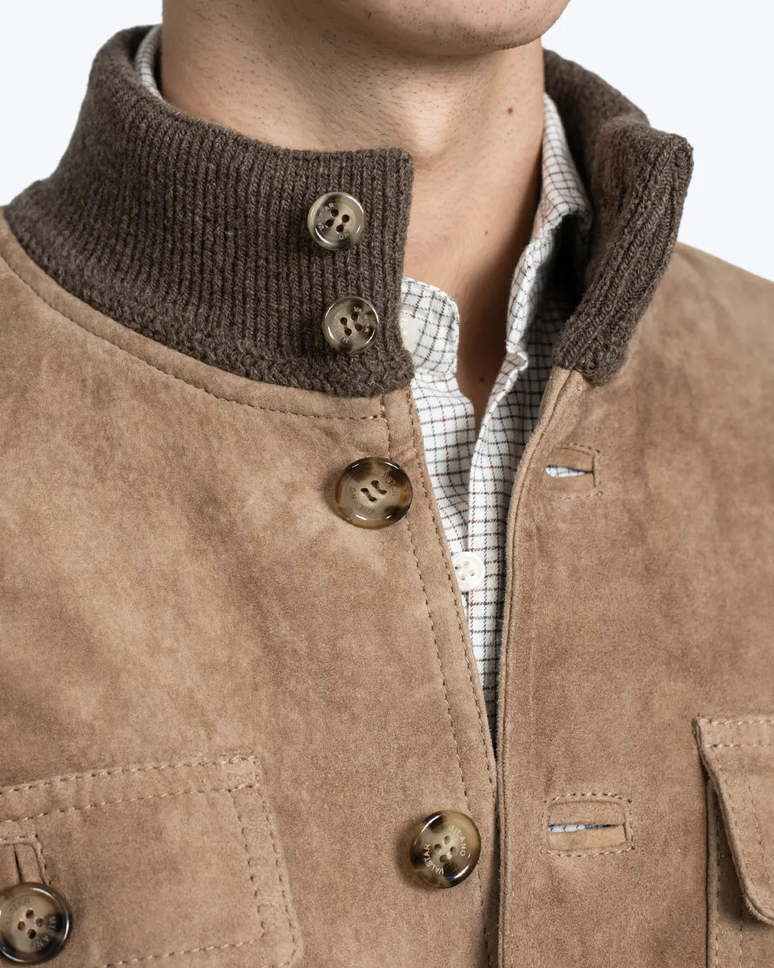 CAZADORA DE ANTE BEIGE VALSTAR