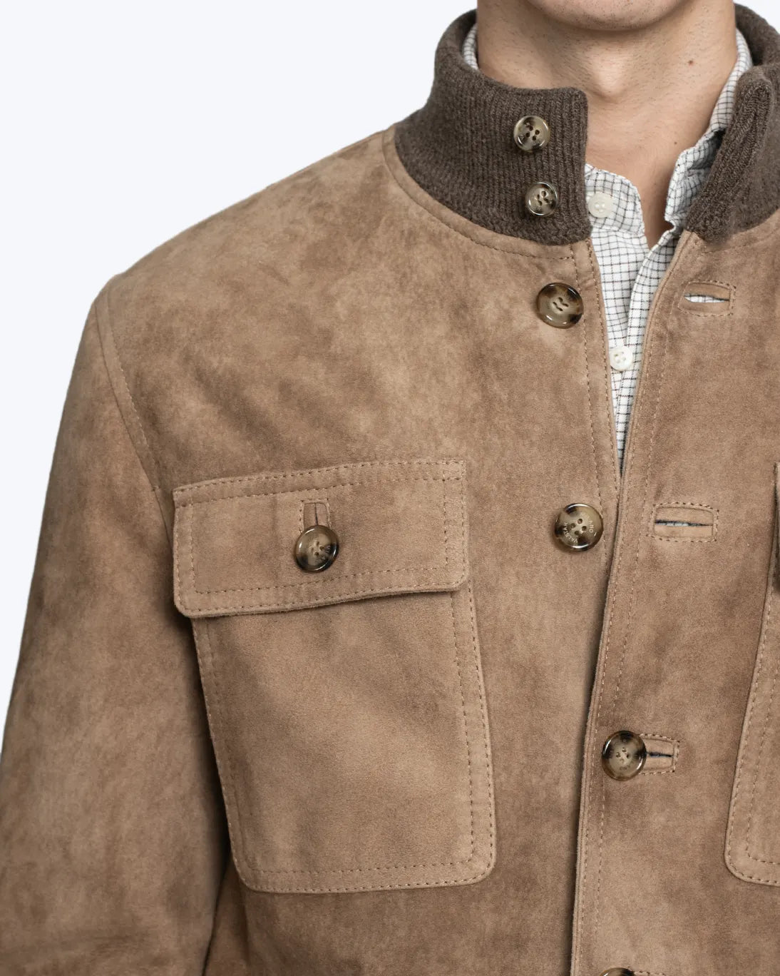 CAZADORA DE ANTE BEIGE VALSTAR