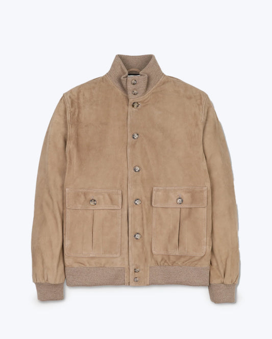 CAZADORA DE ANTE BEIGE VALSTAR