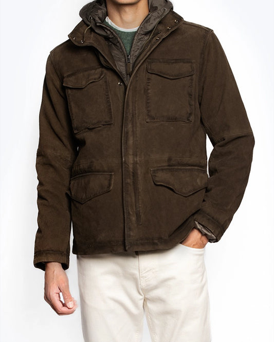 CAZADORA DE PIEL MARRÓN CON FORRO THE JACK LEATHERS