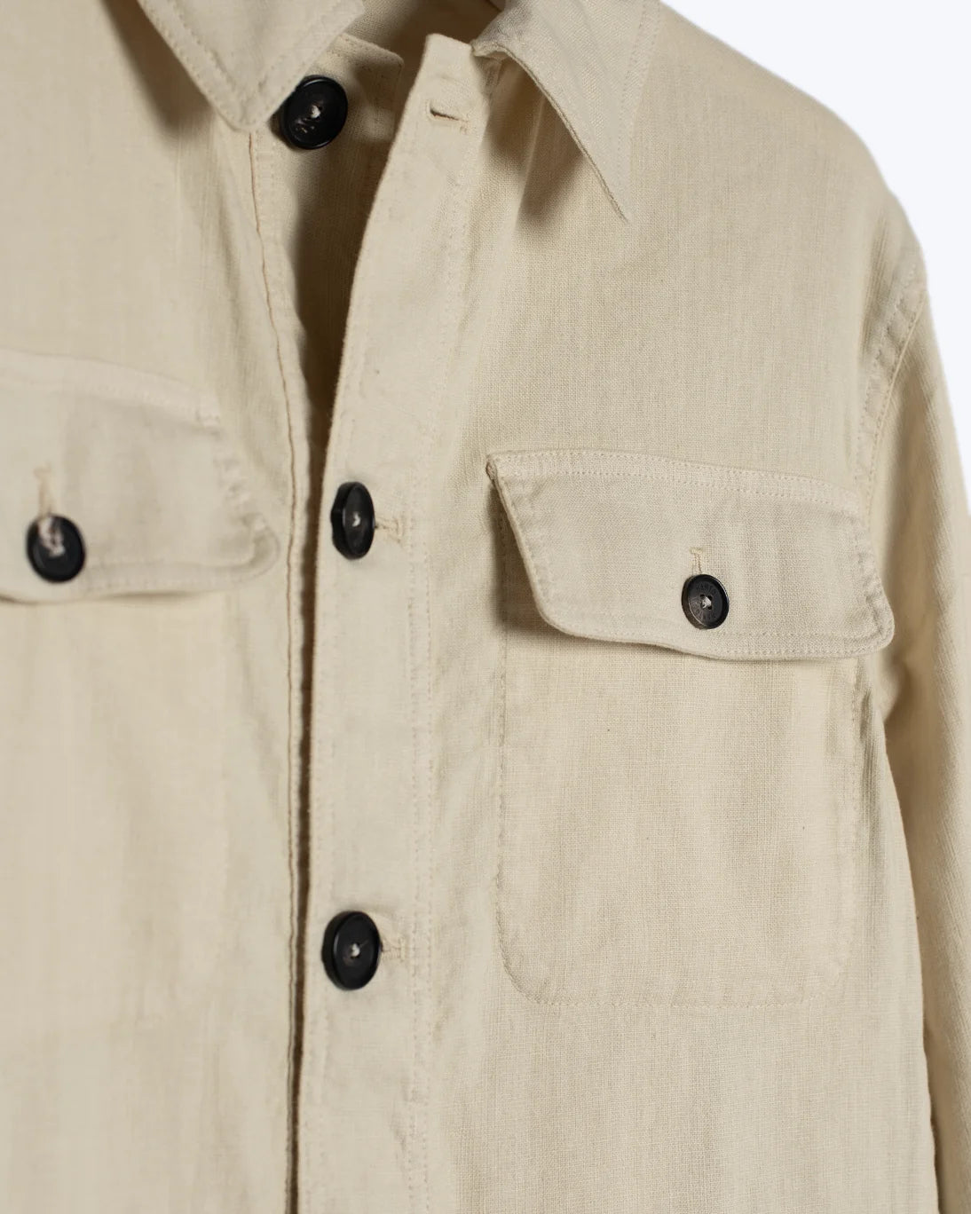 CHAQUETA CON LINO BEIGE MANTO