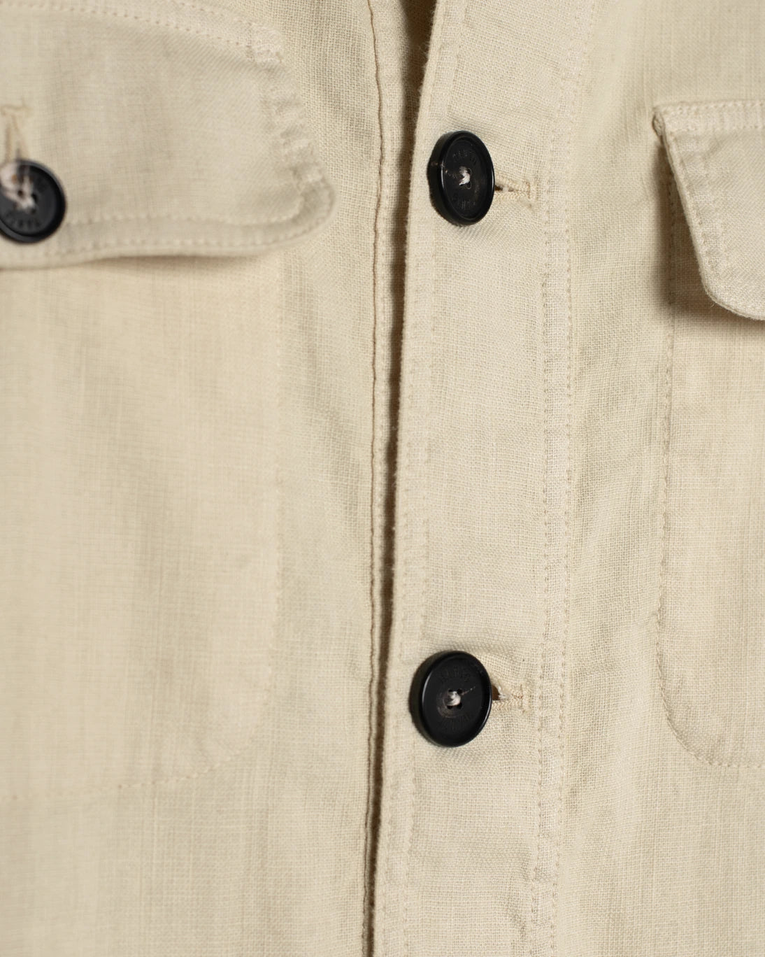 CHAQUETA CON LINO BEIGE MANTO