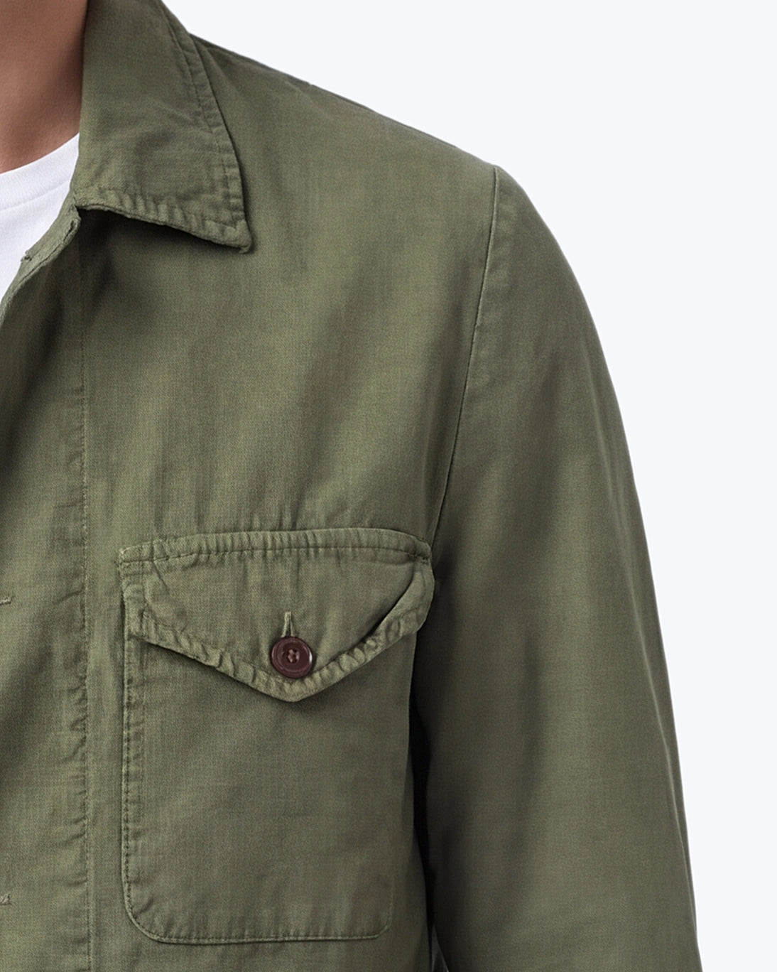 SAHARIANA VERDE CON LINO BL´KER