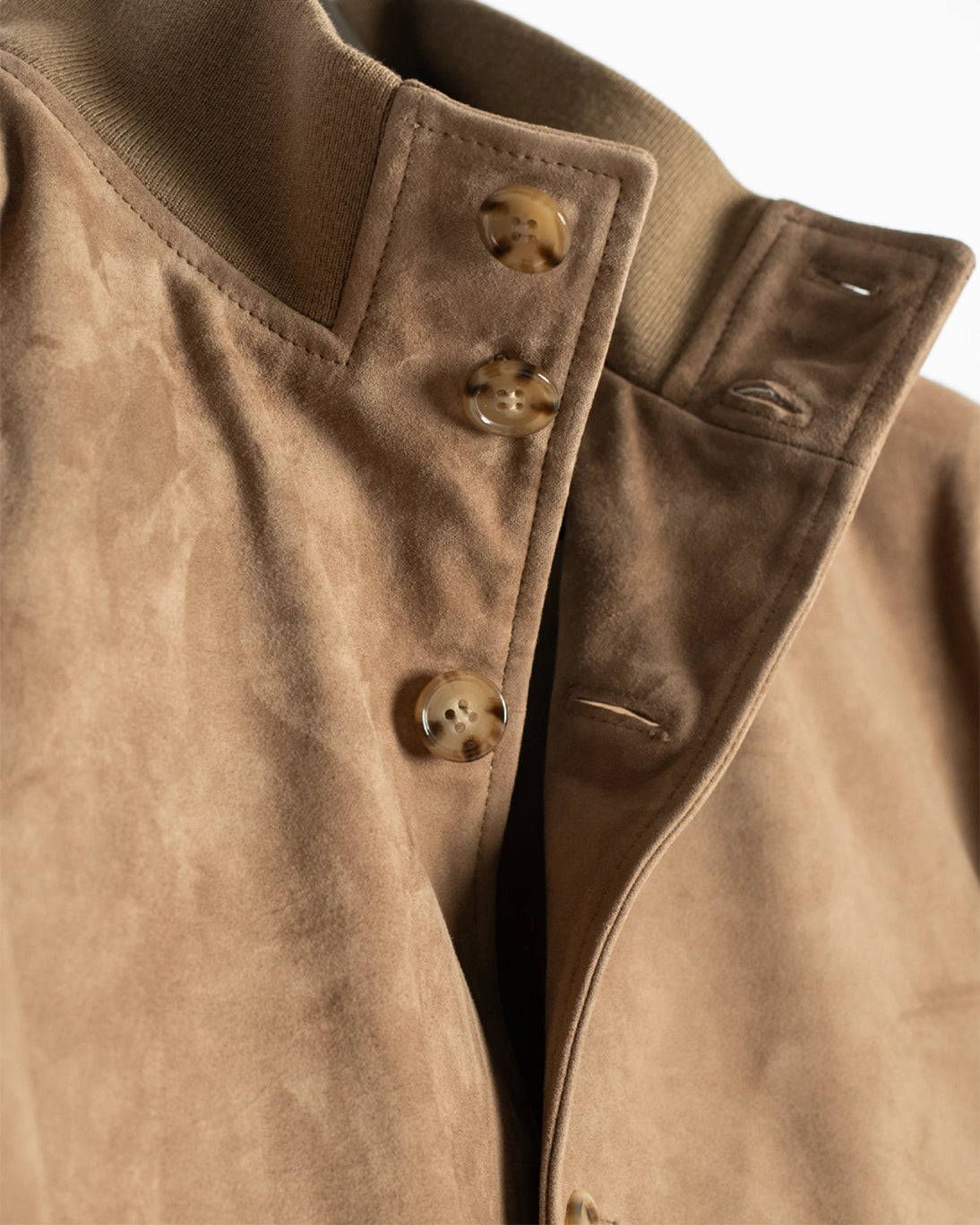 CAZADORA DE PIEL MARRÓN CLARO SEVENTY