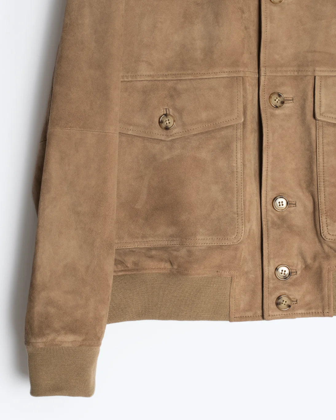 CAZADORA DE PIEL MARRÓN CLARO SEVENTY